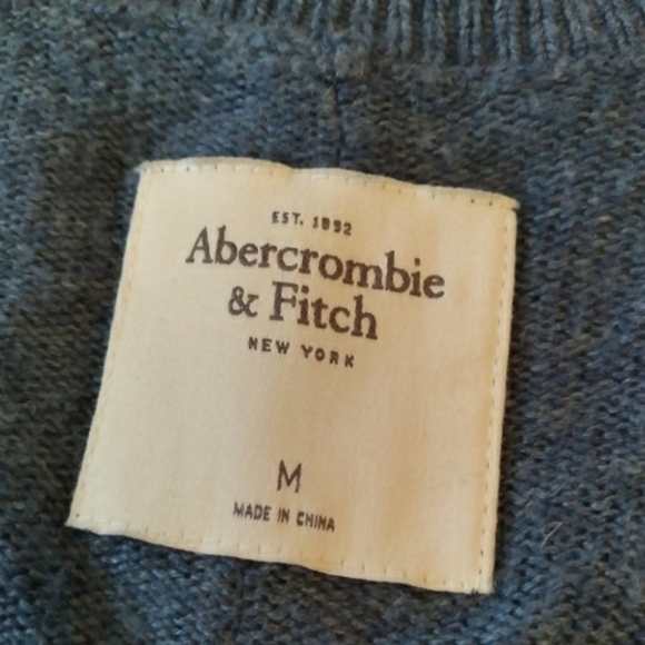 Y2K ABERCROMBIE & FITCH CARDI PINK AND BLUE STRIPE MEDIUM WOMENS - Picture 3 of 7